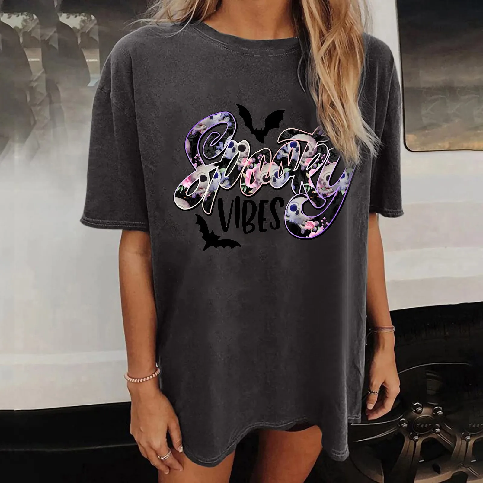 Summer Womens Short Sleeve Crew Neck Skeleton Printed T Shirt Top Casual Loose Funny Shirts Tee Loose Fit Short Sleeve Women
Summer Womens Short Sleeve Crew Neck Skeleton Printed T Shirt Top Casual Loose Funny Shirts Tee Loose Fit Short Sleeve Women