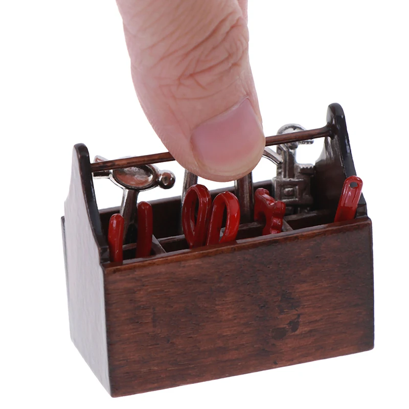 8pcs/set 1:12 Dollhouse Accessories Mini Toolbox Handmade DIY Doll House Mini Furniture Model Tools Sets
8pcs/set 1:12 Dollhouse Accessories Mini Toolbox Handmade DIY Doll House Mini Furniture Model Tools Sets