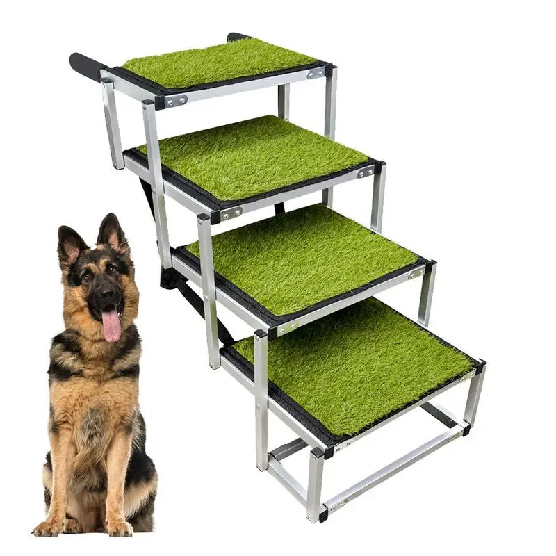 

Складная лестница для домашних питомцев, прочная нескользящая подставка для собак, 5 ступеней