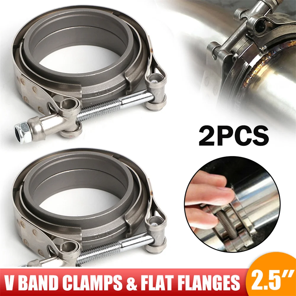 2PCS 2.5'' Inch V-Band Flange & Clamp Kit For Turbo Exhaust Downpipes Mild Steel
2PCS 2.5'' Inch V-Band Flange & Clamp Kit For Turbo Exhaust Downpipes Mild Steel