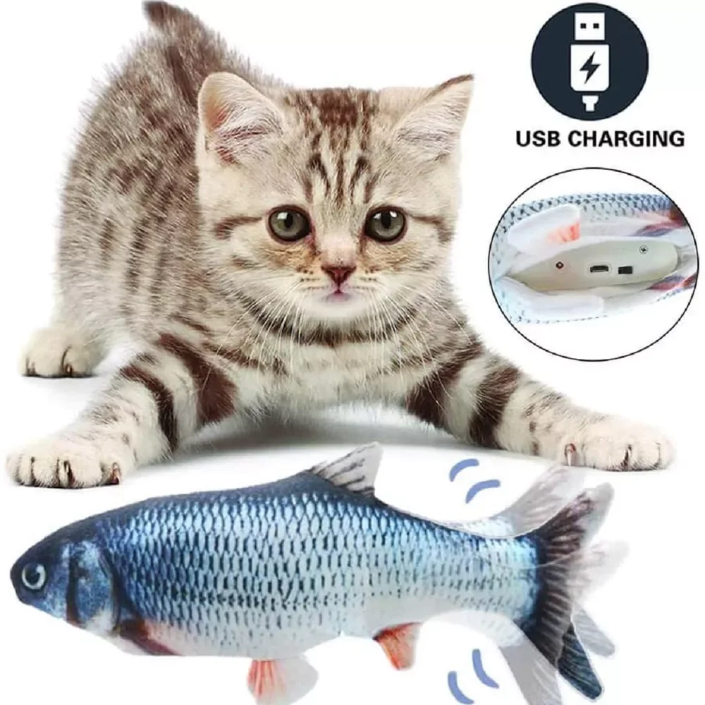 NEW Cat Fish Toys USB Charging Simulation Dancing Jumping Moving Fish Toys Funny Cat Chewing Playing Supplies Dropshipping
NEW Cat Fish Toys USB Charging Simulation Dancing Jumping Moving Fish Toys Funny Cat Chewing Playing Supplies Dropshipping