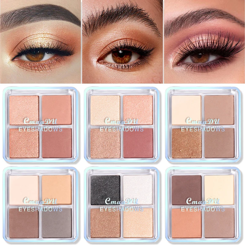 Matte Nude Eyeshadow Palette Glitter Shimmer Pearlescent Face Highlighter Long Lasting Women Beauty Eye Makeup Mixed 4 Color
Matte Nude Eyeshadow Palette Glitter Shimmer Pearlescent Face Highlighter Long Lasting Women Beauty Eye Makeup Mixed 4 Color