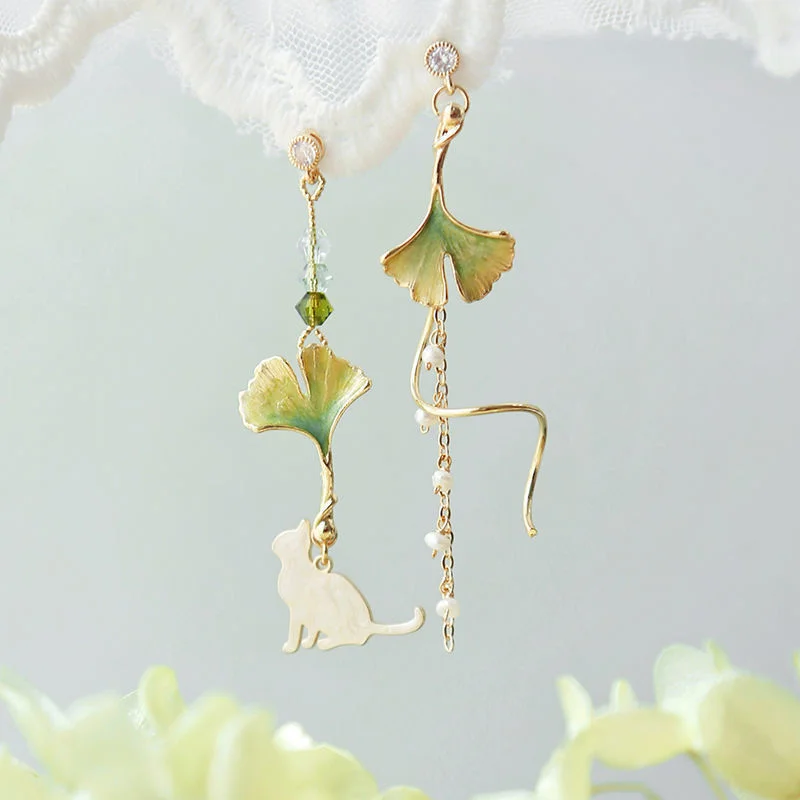 Korean Flower Cute Cat Animal Dangle Earrings For Women Bell Orchid Flower Petal Butterfly Asymmetric Earring Party Jewelry Gift
Korean Flower Cute Cat Animal Dangle Earrings For Women Bell Orchid Flower Petal Butterfly Asymmetric Earring Party Jewelry Gift