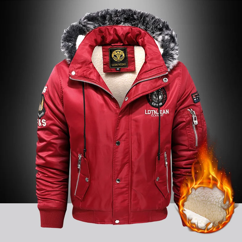 2022 Thick Fashion Down & Parka Coat Oversize Plus Velvet Thick Brand Keep Warm Winter Men's Black Blue Red Padded Jacket
2022 Thick Fashion Down & Parka Coat Oversize Plus Velvet Thick Brand Keep Warm Winter Men's Black Blue Red Padded Jacket