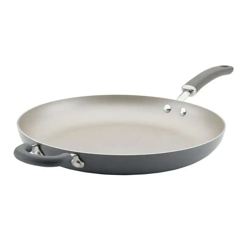 2023 New Delicious Aluminum Nonstick Induction Frying Pan with Helper Handle, 14.5 inch, Gray Shimmer Non-stick Pan Frying Steak
2023 New Delicious Aluminum Nonstick Induction Frying Pan with Helper Handle, 14.5 inch, Gray Shimmer Non-stick Pan Frying Steak
