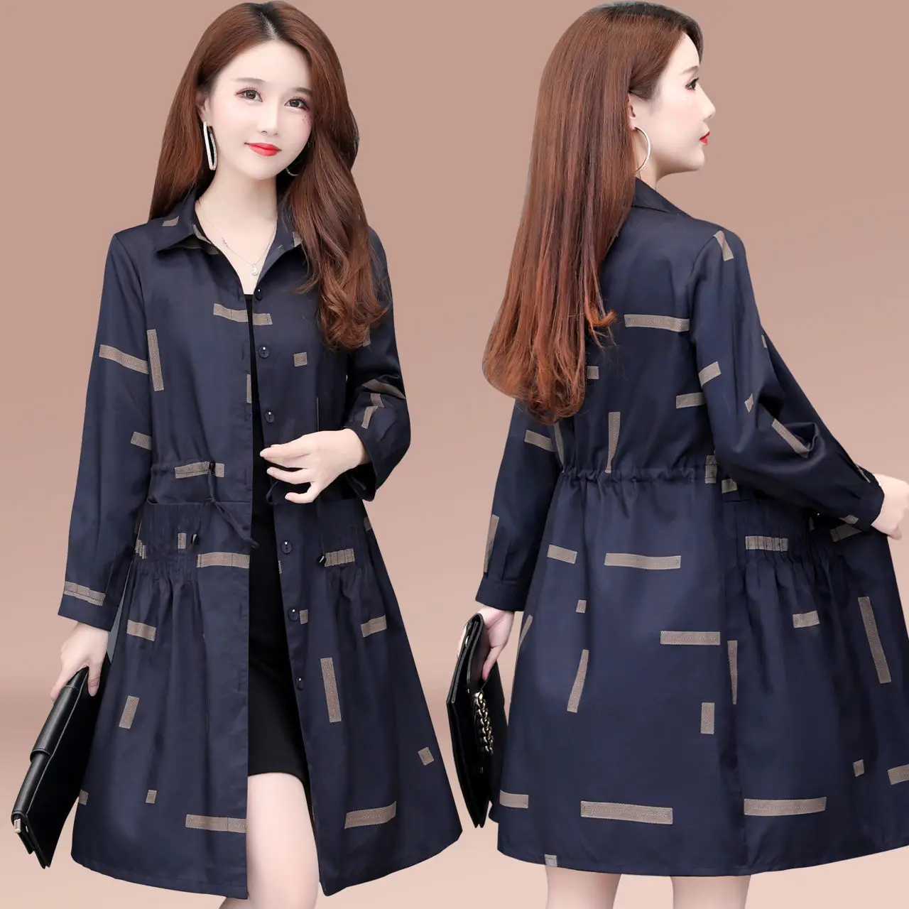 Trench Coat for Women Jackets Women Clothes Spring and Autumn Korean Version Trench Coat Double-Breasted Belted Lady Cloak
Trench Coat for Women Jackets Women Clothes Spring and Autumn Korean Version Trench Coat Double-Breasted Belted Lady Cloak