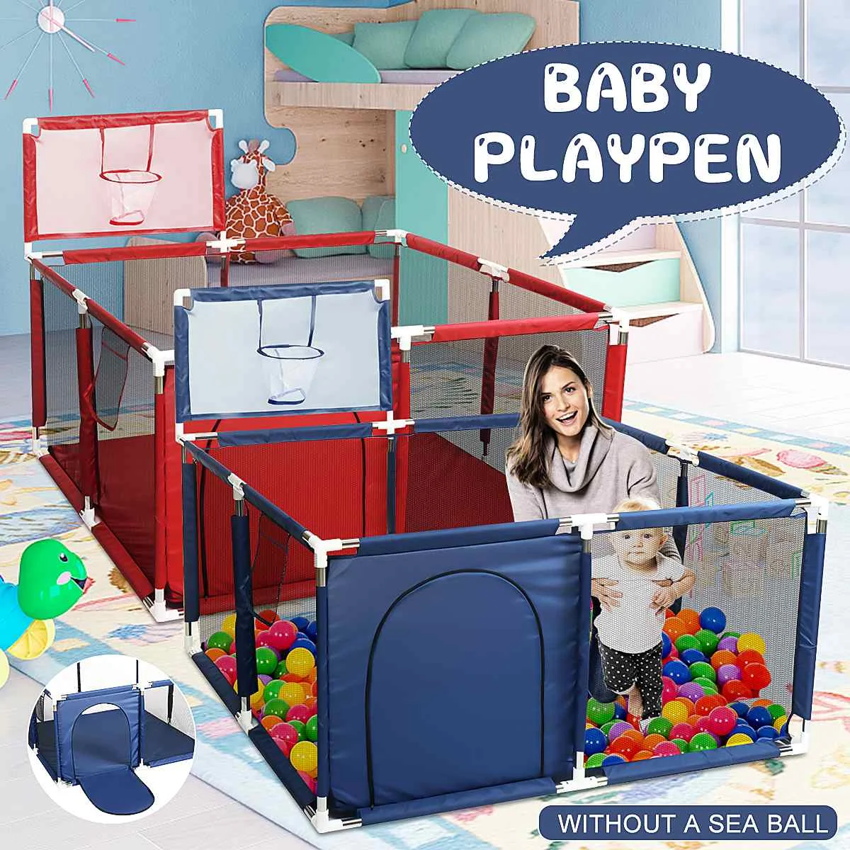 Baby Playpen for Children Playpen for Baby Fence Kids Ball Pit Pool Baby Playground Pool Balls Baby Kid Indoor Basketball Field
Baby Playpen for Children Playpen for Baby Fence Kids Ball Pit Pool Baby Playground Pool Balls Baby Kid Indoor Basketball Field