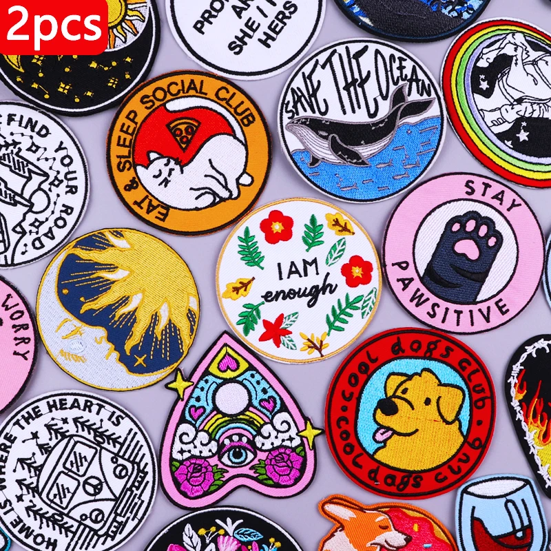 2PCS Cartoon Sun Embroidered Patches For Clothing Stickers Iron On Patches On Clothes Stripe DIY Cute Animal Patches Accessories
2PCS Cartoon Sun Embroidered Patches For Clothing Stickers Iron On Patches On Clothes Stripe DIY Cute Animal Patches Accessories