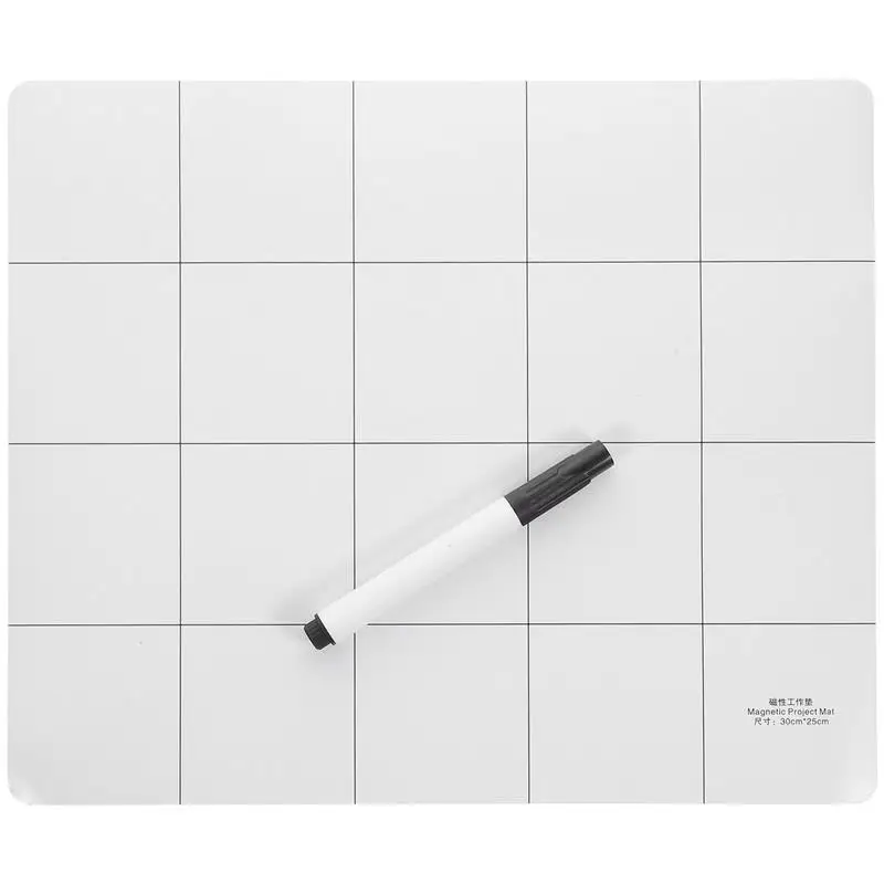 1 Set of 2pcs Magnetic Project Mat and Pen Creative Repairing Work Pad Rewritable Note Mat for Electronics Repairing
1 Set of 2pcs Magnetic Project Mat and Pen Creative Repairing Work Pad Rewritable Note Mat for Electronics Repairing