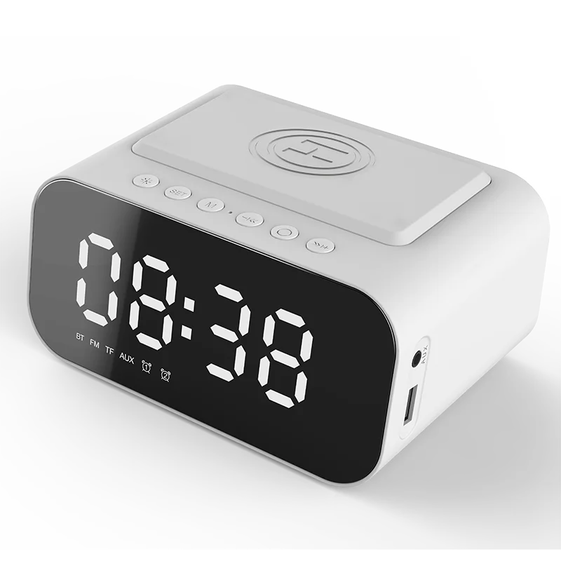 Цифровой будильник, Bluetooth-динамик, FM-радио, беспроводное зарядное устройство, зарядный коврик для телефона, USB, быстрое зарядное устройство, настольные часы
Цифровой будильник, Bluetooth-динамик, FM-радио, беспроводное зарядное устройство, зарядный коврик для телефона, USB, быстрое зарядное устройство, настольные часы