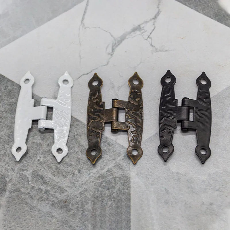 2Pcs Antique Black Cabinet Door Luggage Hinges Jewelry Boxes Vintage Old H Hinges Furniture Decoration with Screw 65*35mm
2Pcs Antique Black Cabinet Door Luggage Hinges Jewelry Boxes Vintage Old H Hinges Furniture Decoration with Screw 65*35mm