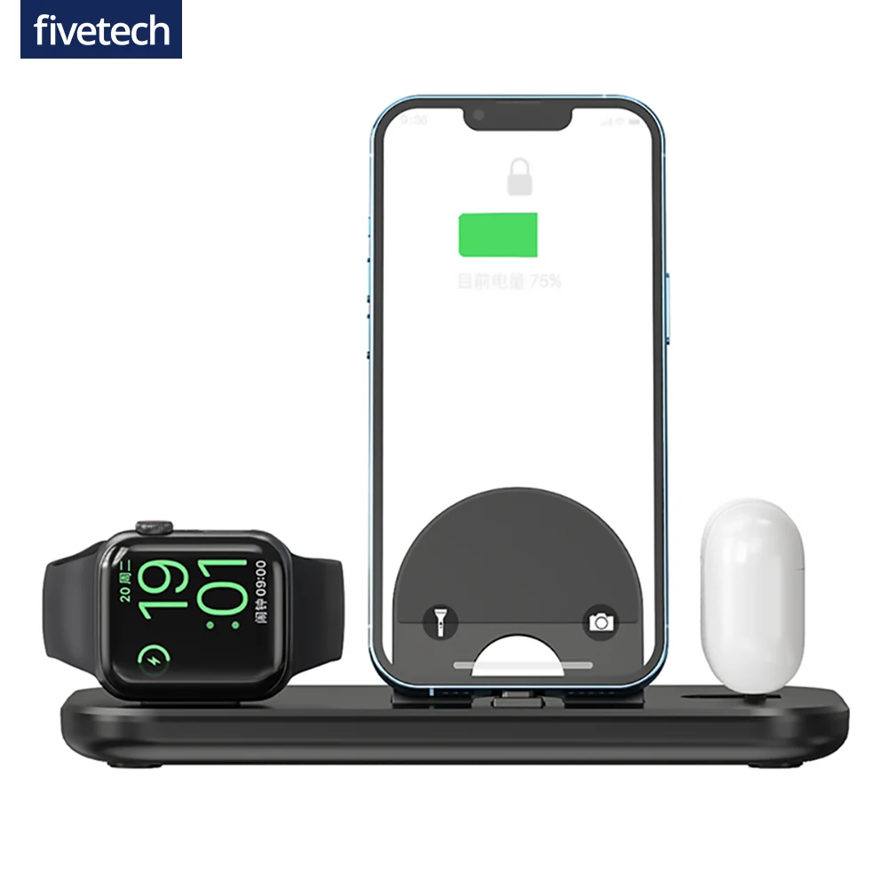 Wireless Charger Foldable Dock For iPhone 13/11 Pro/12/XR/8 Phone Holder Ultra Thin Charging Pad For Apple Watch 7/Airpods
Wireless Charger Foldable Dock For iPhone 13/11 Pro/12/XR/8 Phone Holder Ultra Thin Charging Pad For Apple Watch 7/Airpods