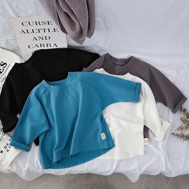 2022 summer new children's solid color cotton baby bottoming shirt long-sleeved top kids summer clothes
2022 summer new children's solid color cotton baby bottoming shirt long-sleeved top kids summer clothes