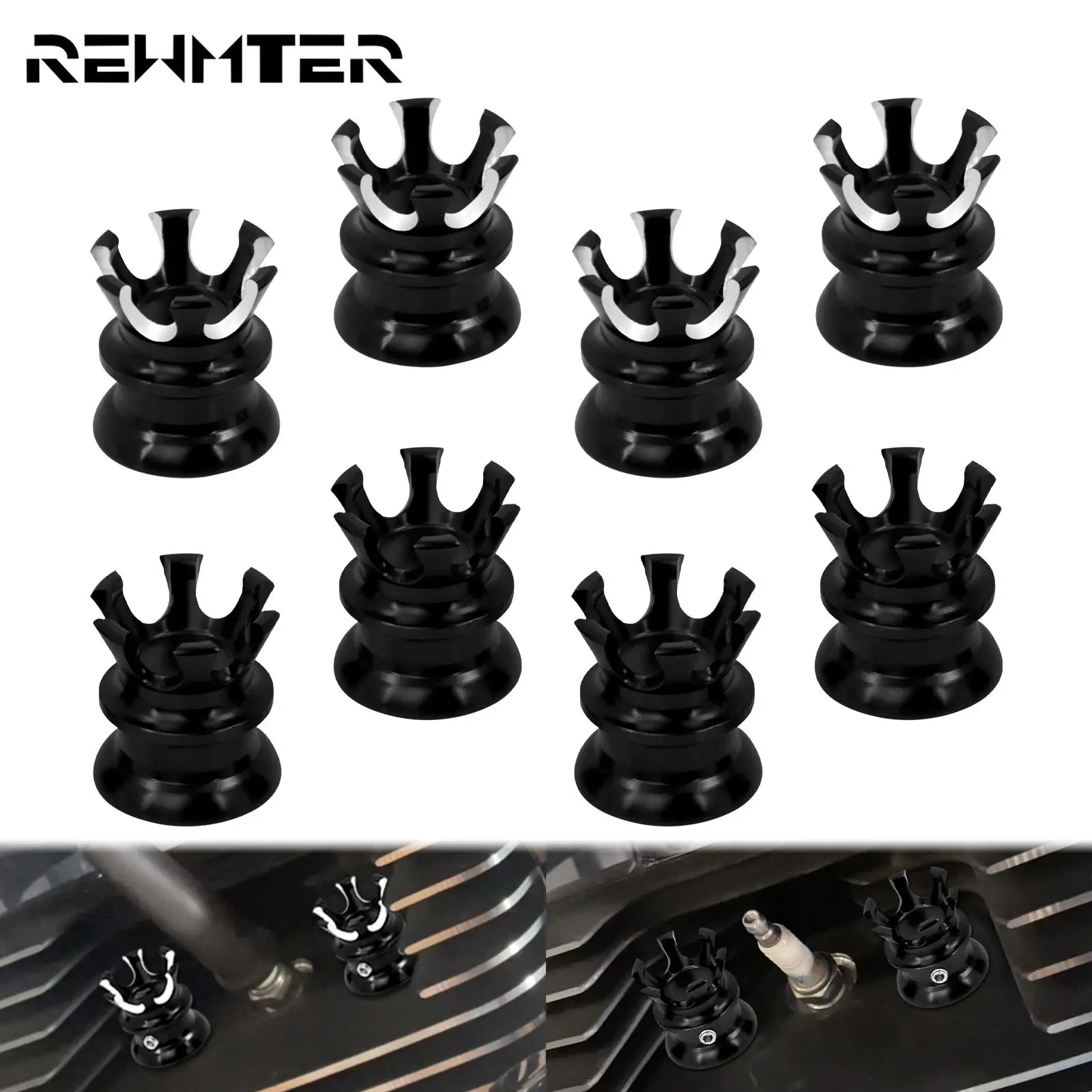 Motorcycle Spark Plug Crown Head Bolt Nut Covers Engine Topper Cover For Harley Twin Cam Touring Dyna Sportster XL 883 Softail
Motorcycle Spark Plug Crown Head Bolt Nut Covers Engine Topper Cover For Harley Twin Cam Touring Dyna Sportster XL 883 Softail