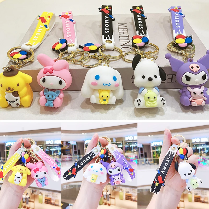 Cartoon Anime Sanrioed Pompom Purin Kuromi Doll Keychain Pendant Melody Pochacco Cinnamoroll Cartoon Car Keyring Accessories Toy
Cartoon Anime Sanrioed Pompom Purin Kuromi Doll Keychain Pendant Melody Pochacco Cinnamoroll Cartoon Car Keyring Accessories Toy