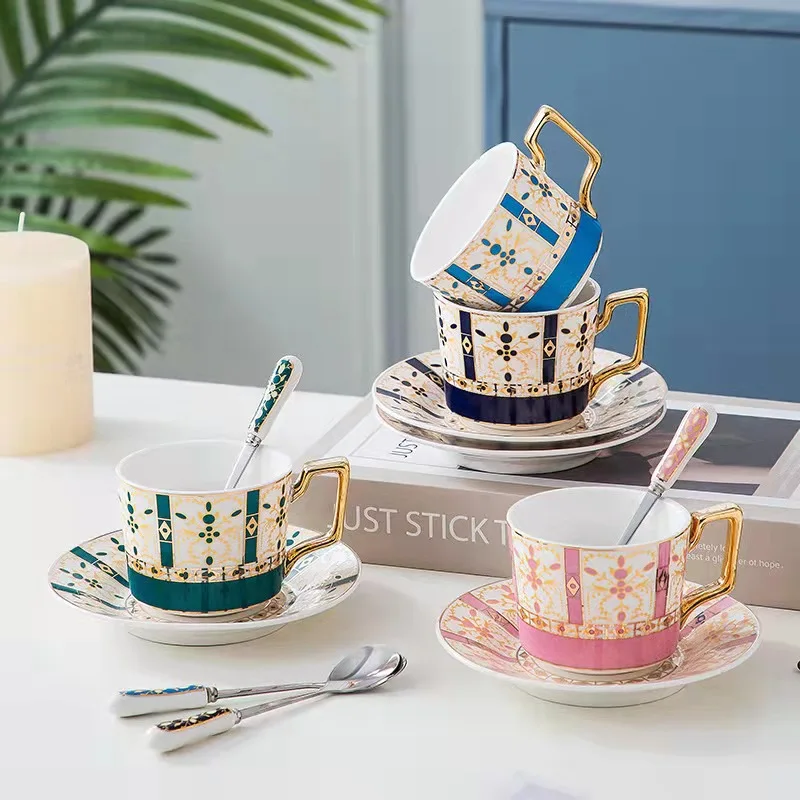 Nordic Style Couple Coffee Cup Light Luxury Luxury Ceramic Mug Afternoon Tea Cup and Saucer Set High-value Gift Tea Cup Set
Nordic Style Couple Coffee Cup Light Luxury Luxury Ceramic Mug Afternoon Tea Cup and Saucer Set High-value Gift Tea Cup Set