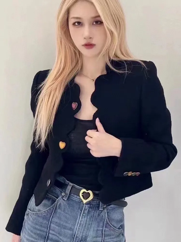 Black French Vintage Small Fragrance Jacket Coats Autumn Winter Fashion Streetwear Elegant Short Jackets For Women Outwear Top
Black French Vintage Small Fragrance Jacket Coats Autumn Winter Fashion Streetwear Elegant Short Jackets For Women Outwear Top