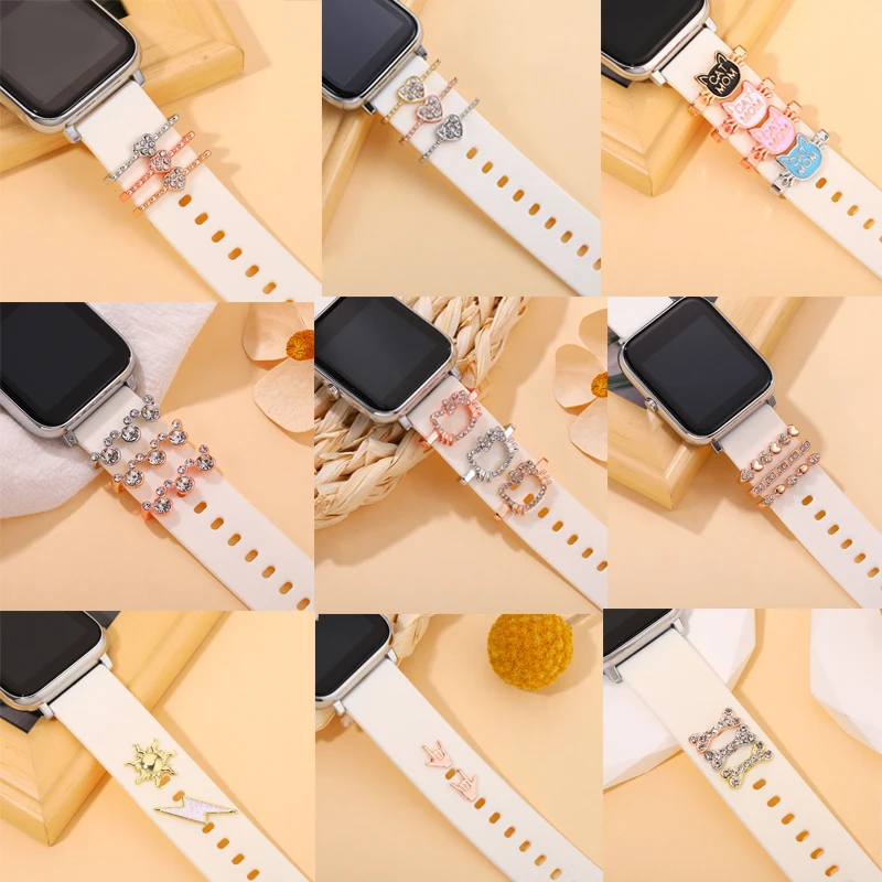 Watchband Decorative Charm for Apple Strap Silicone Bracelet Stud Charm Jewelry Cartoon Pendent Accessories Charm for Smartwatch
Watchband Decorative Charm for Apple Strap Silicone Bracelet Stud Charm Jewelry Cartoon Pendent Accessories Charm for Smartwatch