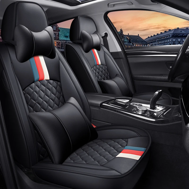 

Universal Style Car Seat Cover for Bmw F10 5 Series F11 G30 G31 E39 E60 E61 F07 F18 G38 Car Accessories Interior Details