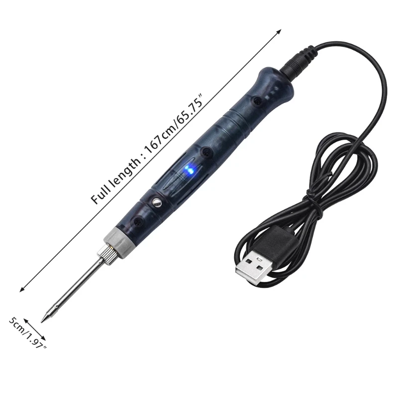 Soldering Iron Kit 5V 8W Portable Welding Tool Pen with USB Cable and Soldering Iron Stand Solder Assistant
Soldering Iron Kit 5V 8W Portable Welding Tool Pen with USB Cable and Soldering Iron Stand Solder Assistant