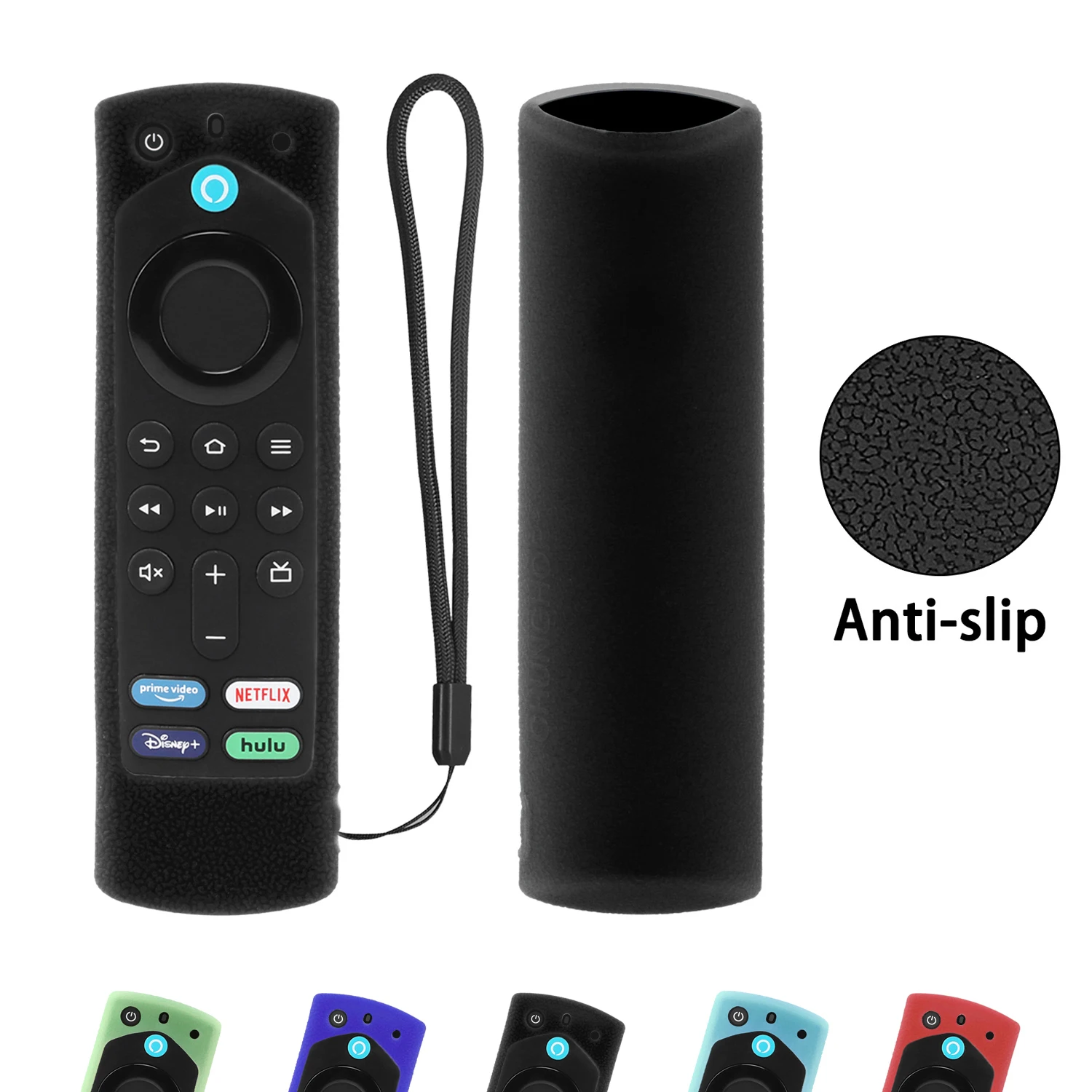 

Противоскользящий противоударный чехол для пульта дистанционного управления Alexa Voice 3-го поколения для Amazon Fire TV Stick