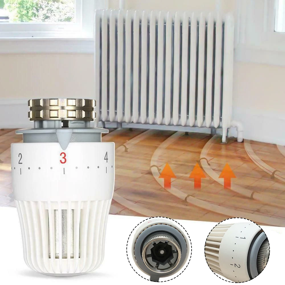 Thermostatic Temperature Control Valve Head Thermostatic Radiator Valve Replacement Sensor Head Control Valve M30x1.5 Bronze
Thermostatic Temperature Control Valve Head Thermostatic Radiator Valve Replacement Sensor Head Control Valve M30x1.5 Bronze