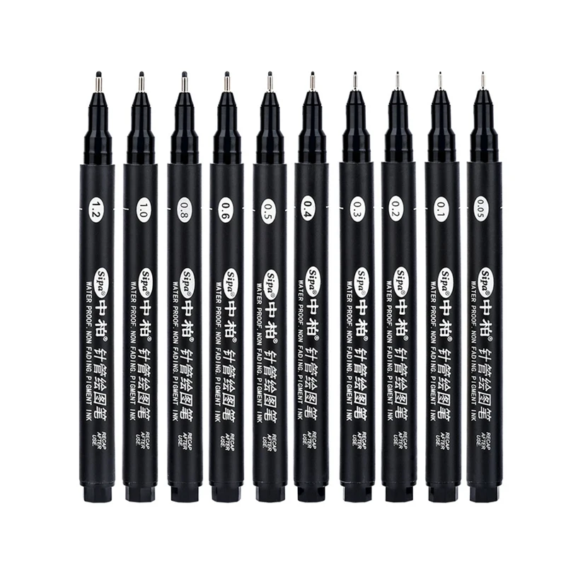 Sipa 8Pcs Black Thin Liner Pens Mini Liner Fineliner Drawing Pens For Artist Illustration Technical Drawing Office Documents
Sipa 8Pcs Black Thin Liner Pens Mini Liner Fineliner Drawing Pens For Artist Illustration Technical Drawing Office Documents
