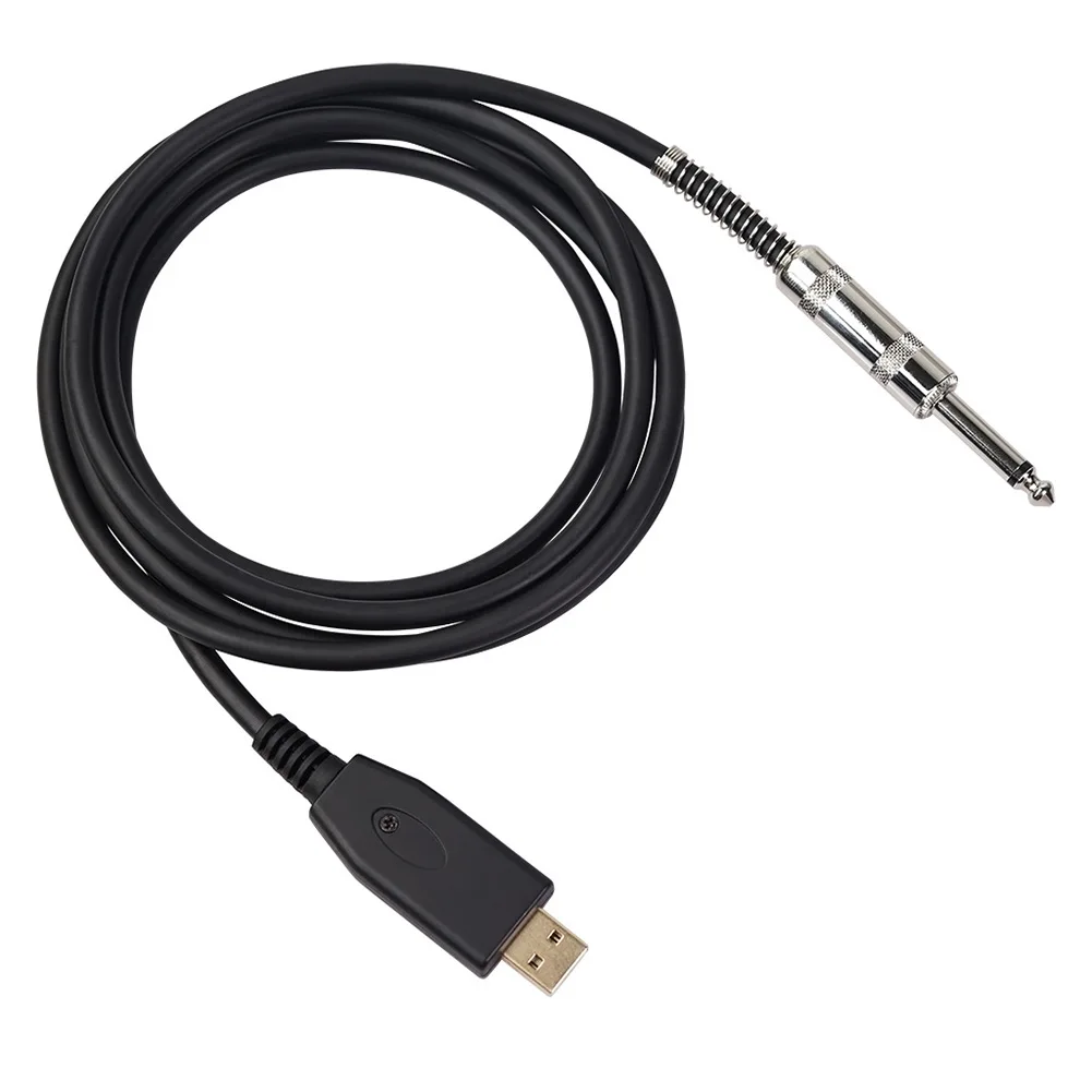 10FT USB Guitar Cable USB Male To 6.35mm 1/4 Inch Mono Audio Connector Cord Electric Guitar Cable 3 Meters For Recording
10FT USB Guitar Cable USB Male To 6.35mm 1/4 Inch Mono Audio Connector Cord Electric Guitar Cable 3 Meters For Recording