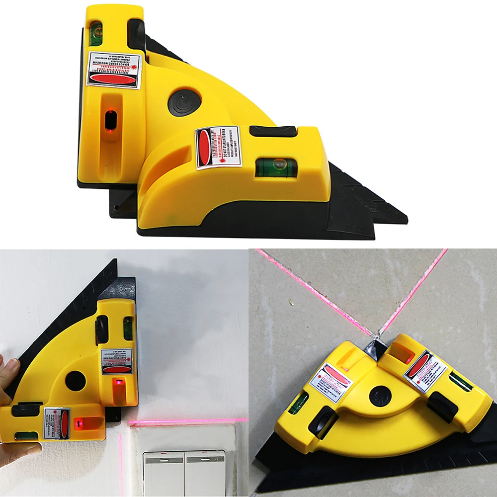 90 Degree Vertical Horizontal Line Projection Level Laser Measuring Tool Tile Leveling System
90 Degree Vertical Horizontal Line Projection Level Laser Measuring Tool Tile Leveling System