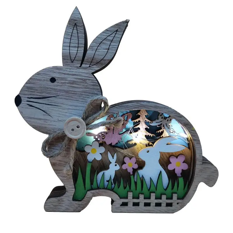 Easter Bunny Figurines Small Animal Figurines Bunny Tabletop Ornament Strong Decorative Effect Hollow-carved Design For Living
Easter Bunny Figurines Small Animal Figurines Bunny Tabletop Ornament Strong Decorative Effect Hollow-carved Design For Living