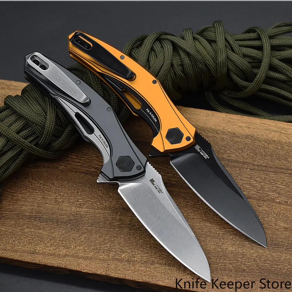 

Kershaw 7777 Mini Folding Knife Bareknuckle Outdoor Survival Tool Aluminum Handle Self Defense Hunting Pocket Knife Lightweight