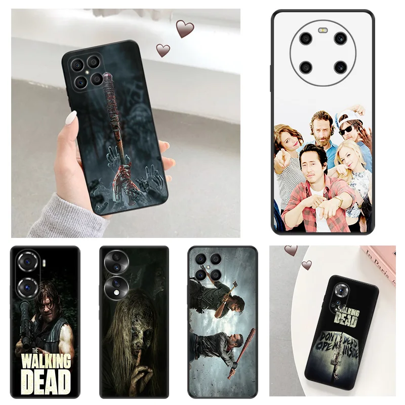 

The Walking Dead Soft Phone Case for Honor X9 X8 5G X7 X6 70 60 50 30i X40 Play 6T 9A 6C Magic4 Pro 8X 20 Lite Matte Cover