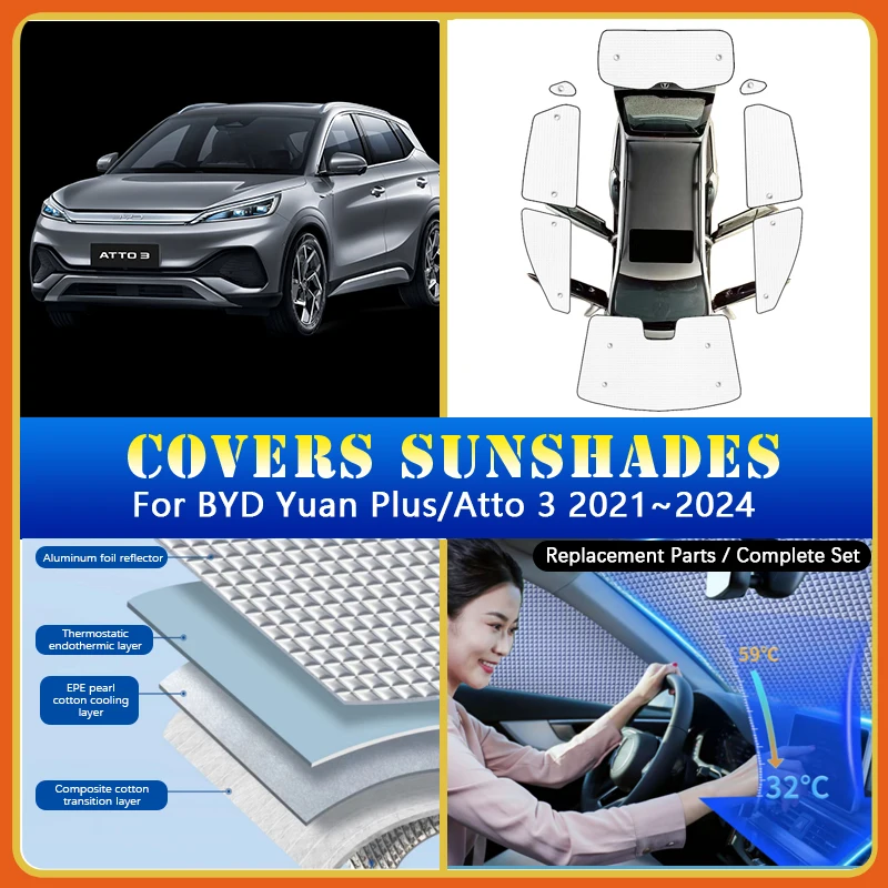 Full Coverage Sunshades For BYD Yuan Plus Atto 3 2021 2022 2023 2024 Sun ProtectorsSunscreen Window Sunshade Covers Accessories
Full Coverage Sunshades For BYD Yuan Plus Atto 3 2021 2022 2023 2024 Sun ProtectorsSunscreen Window Sunshade Covers Accessories