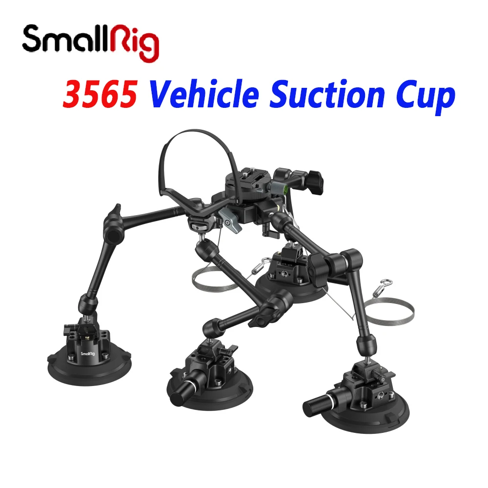 SmallRig 3565 4-Arm Vehicle Suction Cup Holder Vacuum Power Suction Cup For Camera Mobile Car Shooting System
SmallRig 3565 4-Arm Vehicle Suction Cup Holder Vacuum Power Suction Cup For Camera Mobile Car Shooting System