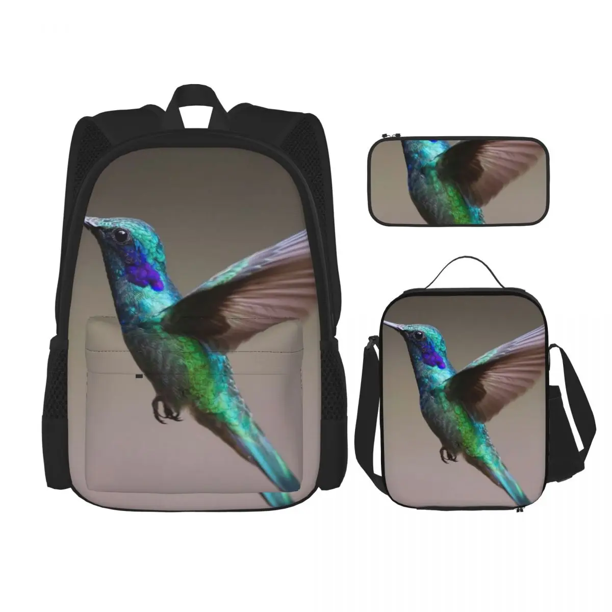 3 Pcs/Set School Backpack for Girls Children Schoolbags Kids School Pencil Case Lunchbox A Colorful Hummingbird
3 Pcs/Set School Backpack for Girls Children Schoolbags Kids School Pencil Case Lunchbox A Colorful Hummingbird