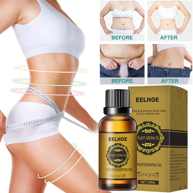 

30ML Ginger Slimming Essential Oils Lose Weight Cellulite Remove Leg Waist Fat Burning Body Care Beauty Firming Massage Oils