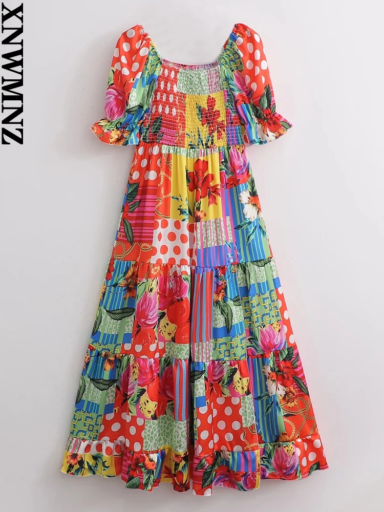 XNWMNZ 2022 new women Fashion Women's Midi Print Dress female Square Neck Short Puff Sleeve Patchwork Ruffled Boho Summer Dress
XNWMNZ 2022 new women Fashion Women's Midi Print Dress female Square Neck Short Puff Sleeve Patchwork Ruffled Boho Summer Dress