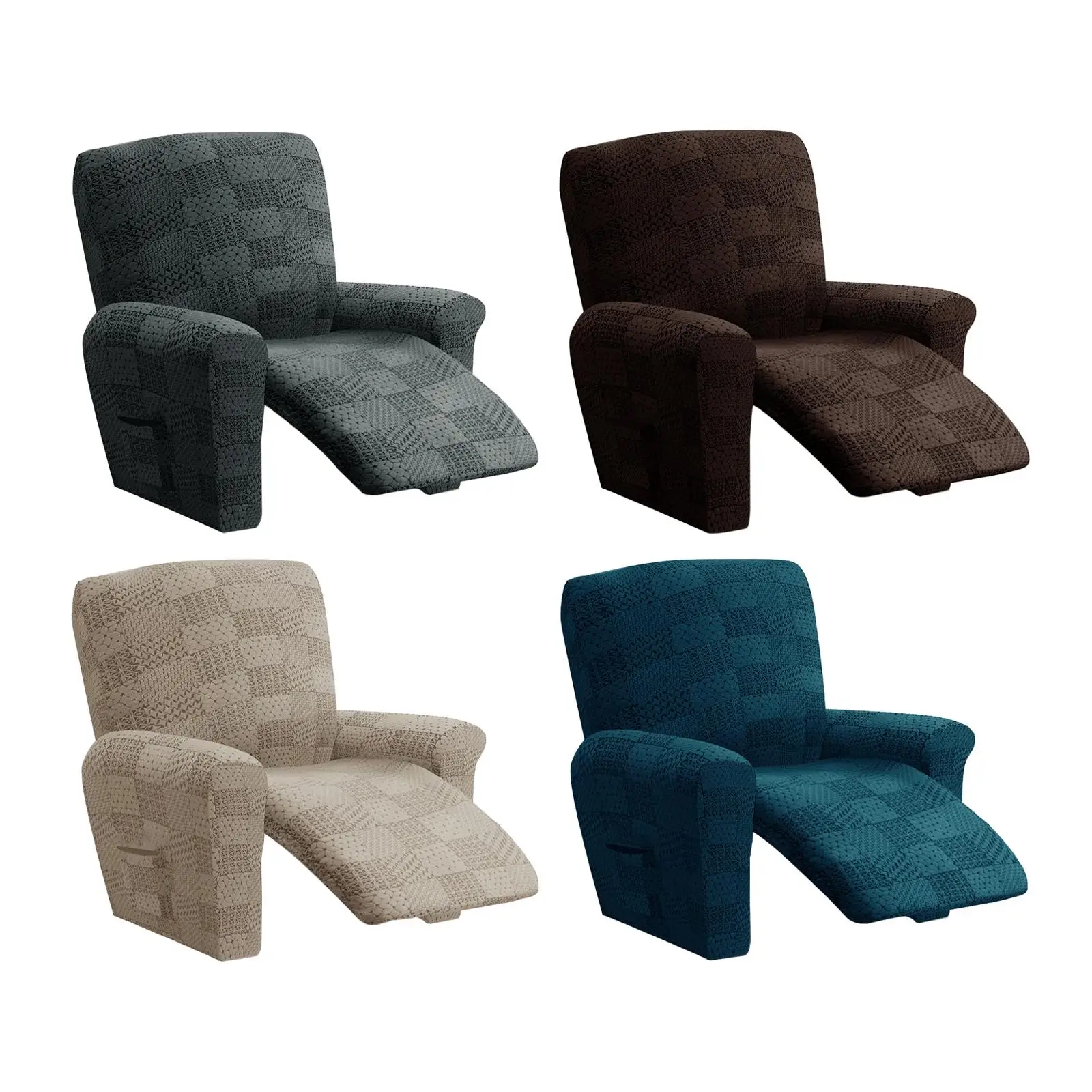 Soft recliner Cover Sofa Slipcovers Anti Slip Form Fitted Full Protection Stylish with Pocket Washable 4 Pieces for Living Room
Soft recliner Cover Sofa Slipcovers Anti Slip Form Fitted Full Protection Stylish with Pocket Washable 4 Pieces for Living Room