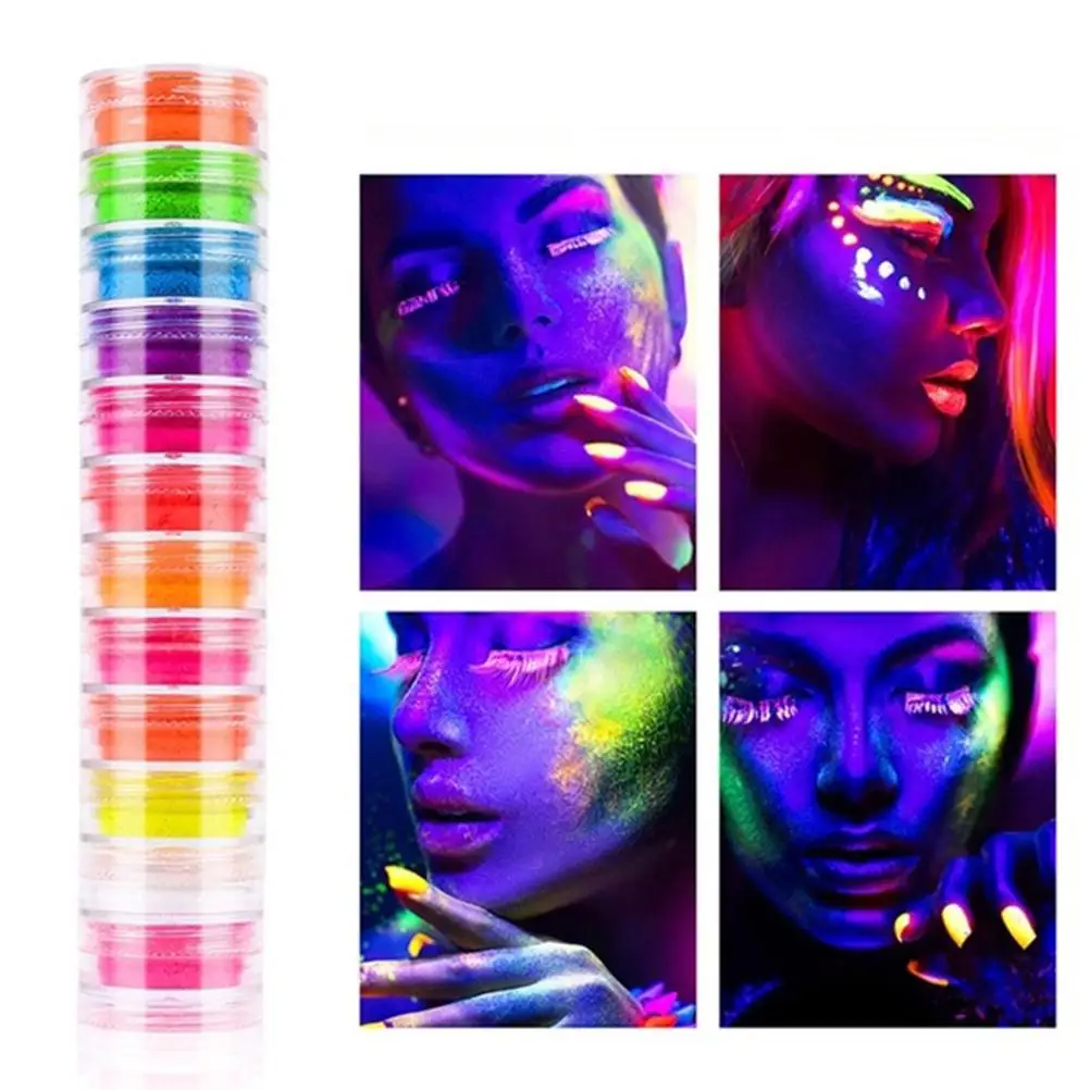 Luminous Neon Powder Nail Powder Neon Effect Sparkly Gradient Nail Art Glitter Powders in The Dark DIY Arts and Crafts
Luminous Neon Powder Nail Powder Neon Effect Sparkly Gradient Nail Art Glitter Powders in The Dark DIY Arts and Crafts