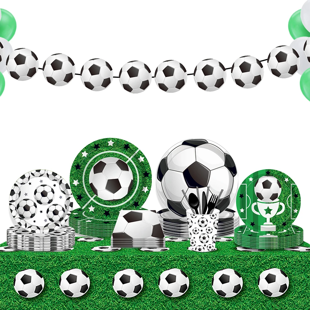 Sports Game Football Soccer Ball Birthday Party Paper Disposable Tableware Sets Birthday Banner Baby Shower Party Decorations
Sports Game Football Soccer Ball Birthday Party Paper Disposable Tableware Sets Birthday Banner Baby Shower Party Decorations
