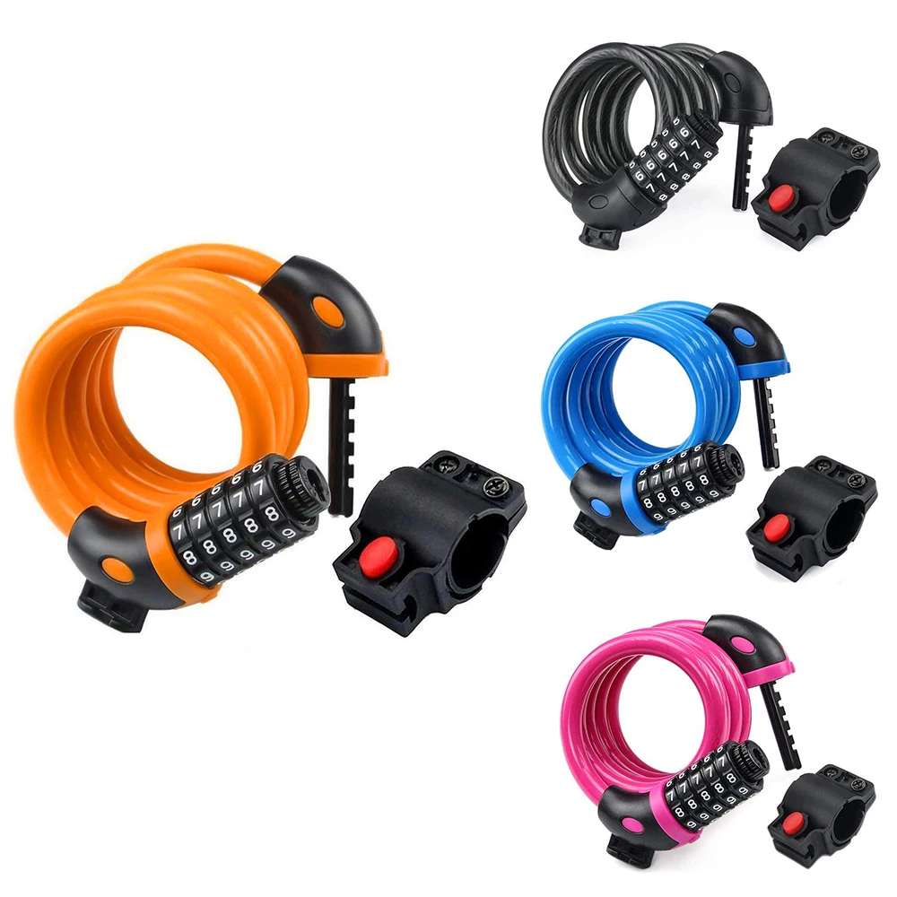 Universal Bike Lock High Security 5-Position Resettable Combined Bicycle Cable Lock for Motorcycle Bike Accessories
Universal Bike Lock High Security 5-Position Resettable Combined Bicycle Cable Lock for Motorcycle Bike Accessories