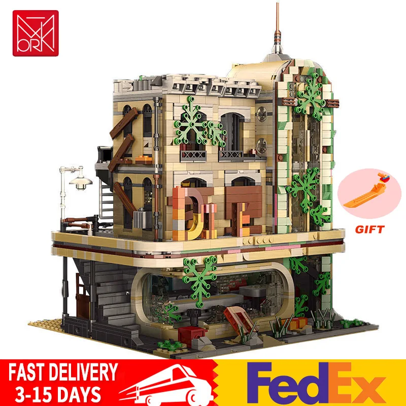 Совместим с конструктором Lego Street View Series MOC-40173 Модульные строительные блоки руины городская Архитектура модели игрушки для мальчиков подарк...
Совместим с конструктором Lego Street View Series MOC-40173 Модульные строительные блоки руины городская Архитектура модели игрушки для мальчиков подарк...