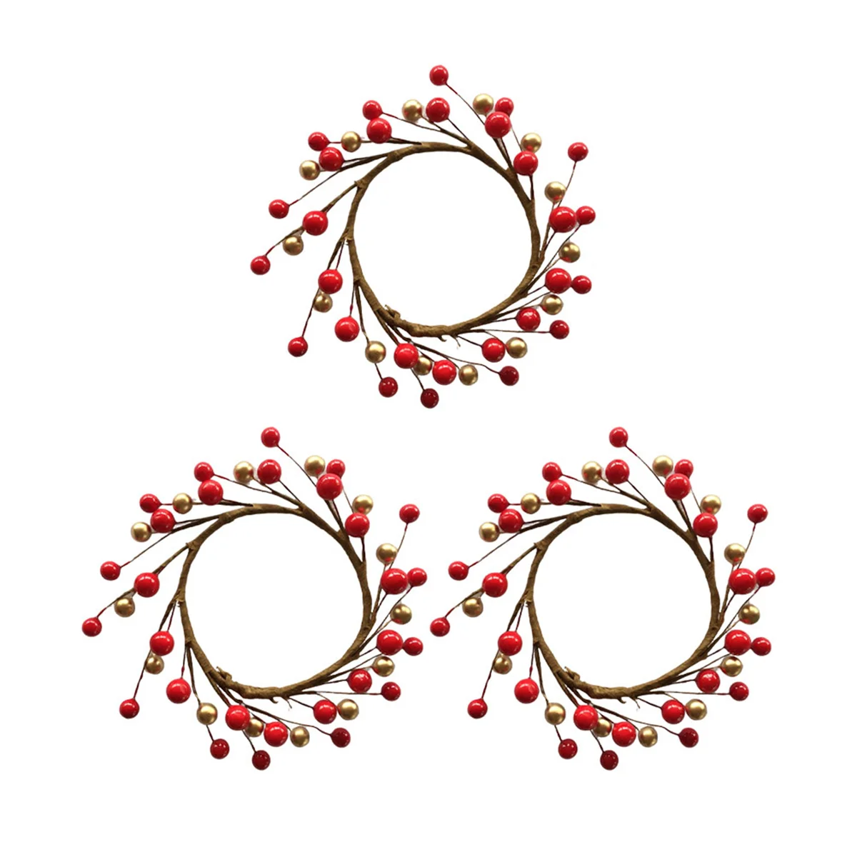 3pcs Berry Wreath Christmas Holder Ring Red Berry Ring Wreath Holder Hanging Wreath
3pcs Berry Wreath Christmas Holder Ring Red Berry Ring Wreath Holder Hanging Wreath