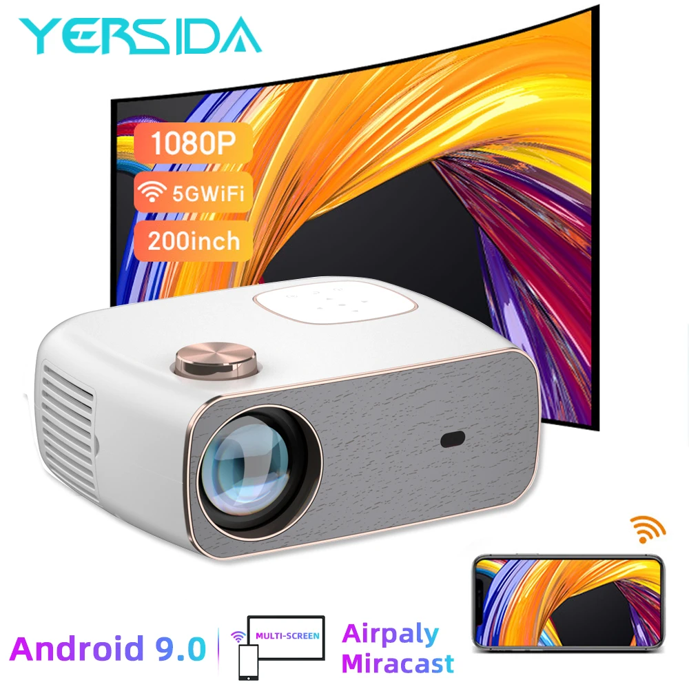 YERSIDA RD882 Projector Android 9.0 280 ANSI Built-in Speaker 1920*1080P Full HD 1+8G LED Outdoor Home Portable Projector
YERSIDA RD882 Projector Android 9.0 280 ANSI Built-in Speaker 1920*1080P Full HD 1+8G LED Outdoor Home Portable Projector