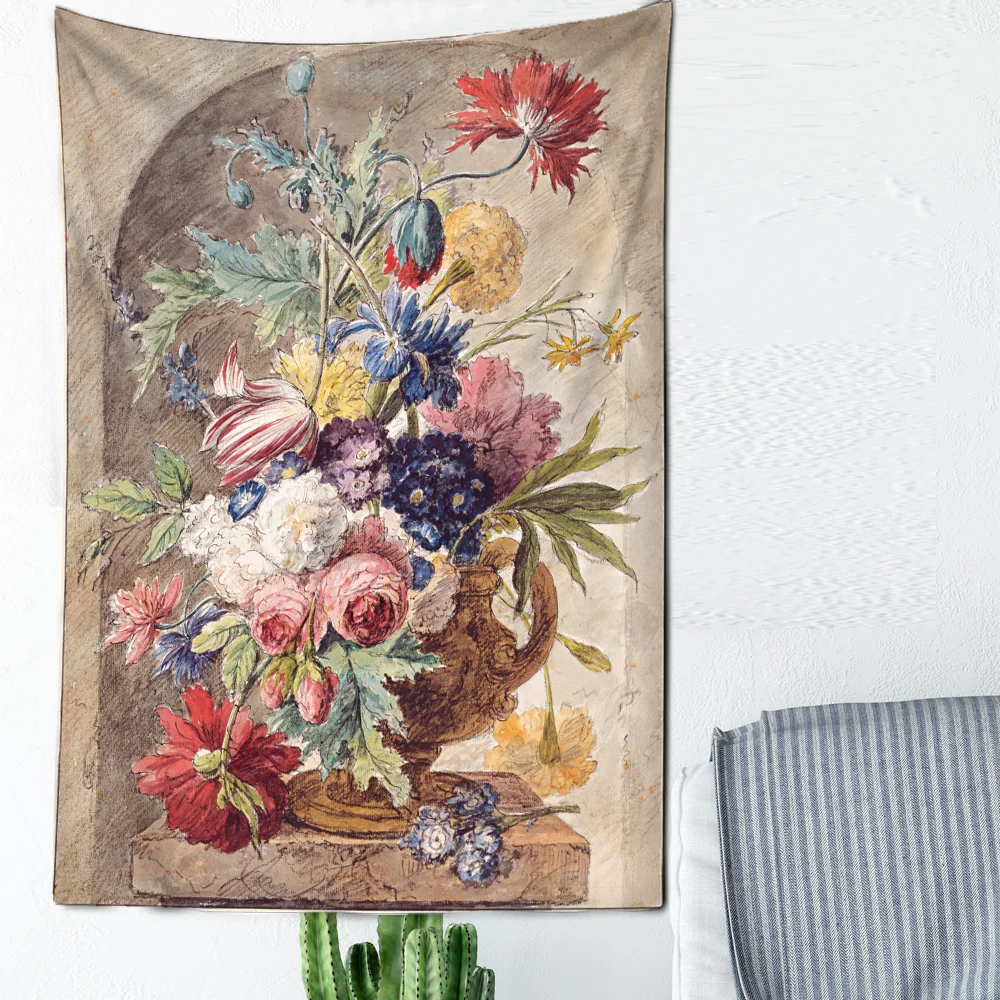Flowers And Plants Oil Painting Style Tapestry Elegant And Simple Room Bedroom Bedside Wall Decorations Home Textiles Ornaments
Flowers And Plants Oil Painting Style Tapestry Elegant And Simple Room Bedroom Bedside Wall Decorations Home Textiles Ornaments