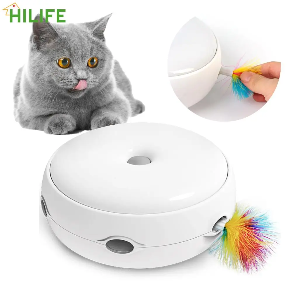 Interactive Feather Toys Cat Catching Mouse Smart Teasing Cat Stick Spinning Turntable Electric Cat Toy Automatic Swing Toys
Interactive Feather Toys Cat Catching Mouse Smart Teasing Cat Stick Spinning Turntable Electric Cat Toy Automatic Swing Toys