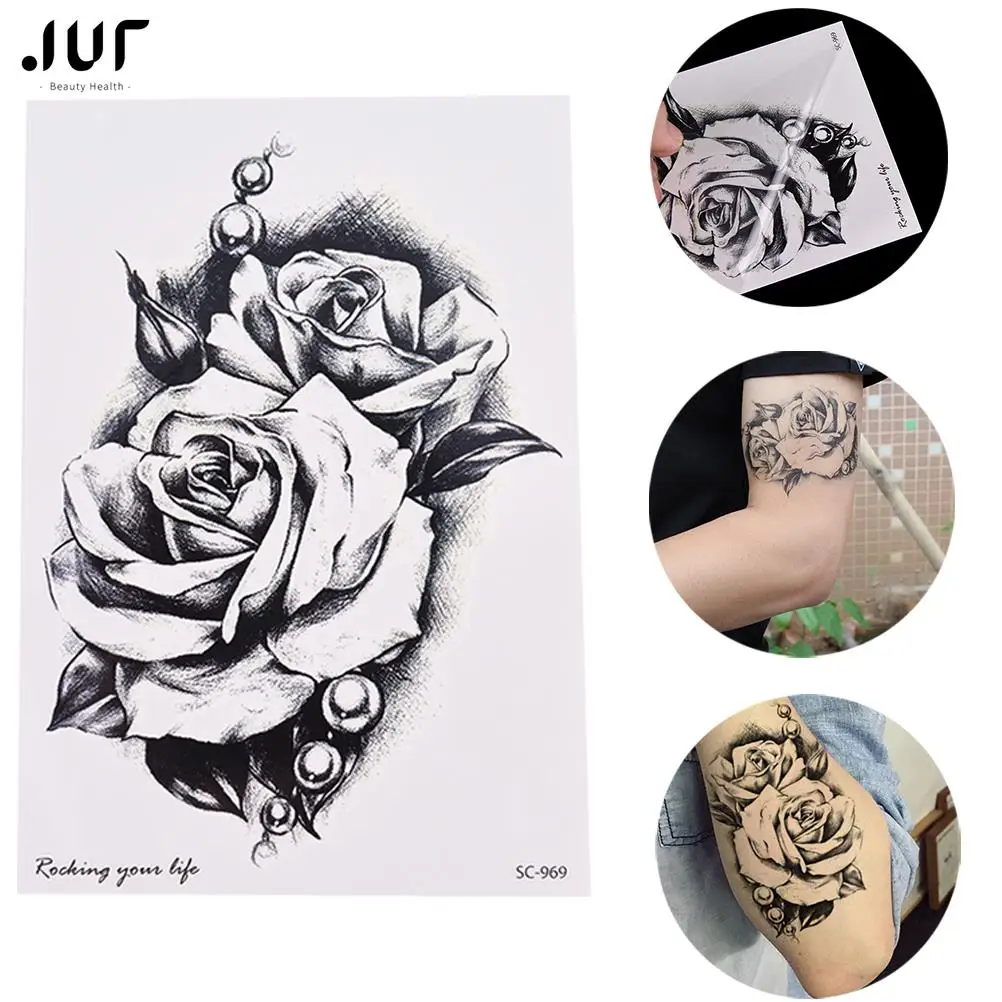 2017 1 Sheet Water Transfer Waterproof Temporary Tattoo Sticker Sexy Women Rose Flower Decal Tattoo for Beauty Body Makeup Art
2017 1 Sheet Water Transfer Waterproof Temporary Tattoo Sticker Sexy Women Rose Flower Decal Tattoo for Beauty Body Makeup Art