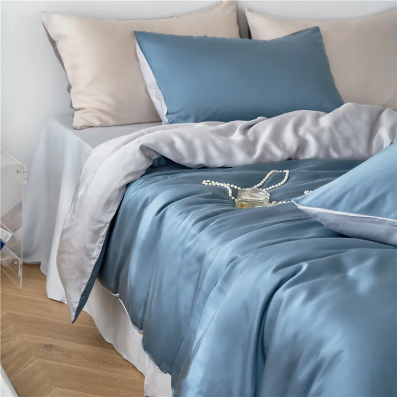 Luxury 100% Natural Tencel 4pcs Bedding Set Lyocell Duvet Cover Bedding Sheet 2 Pillow Cases Cool Soft for Summer Solid Colors
Luxury 100% Natural Tencel 4pcs Bedding Set Lyocell Duvet Cover Bedding Sheet 2 Pillow Cases Cool Soft for Summer Solid Colors