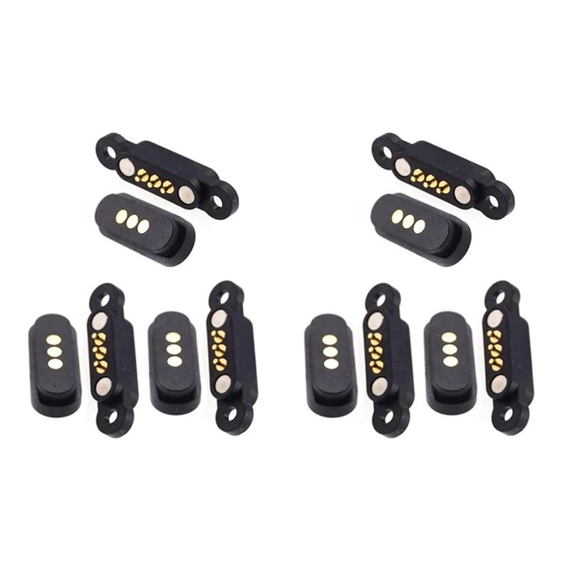6 Pairs Spring Loaded Magnetic Pogo Pin Connector 3 Positions Magnets Pitch 2.3MM 3P Through Holes Male Female Probe
6 Pairs Spring Loaded Magnetic Pogo Pin Connector 3 Positions Magnets Pitch 2.3MM 3P Through Holes Male Female Probe