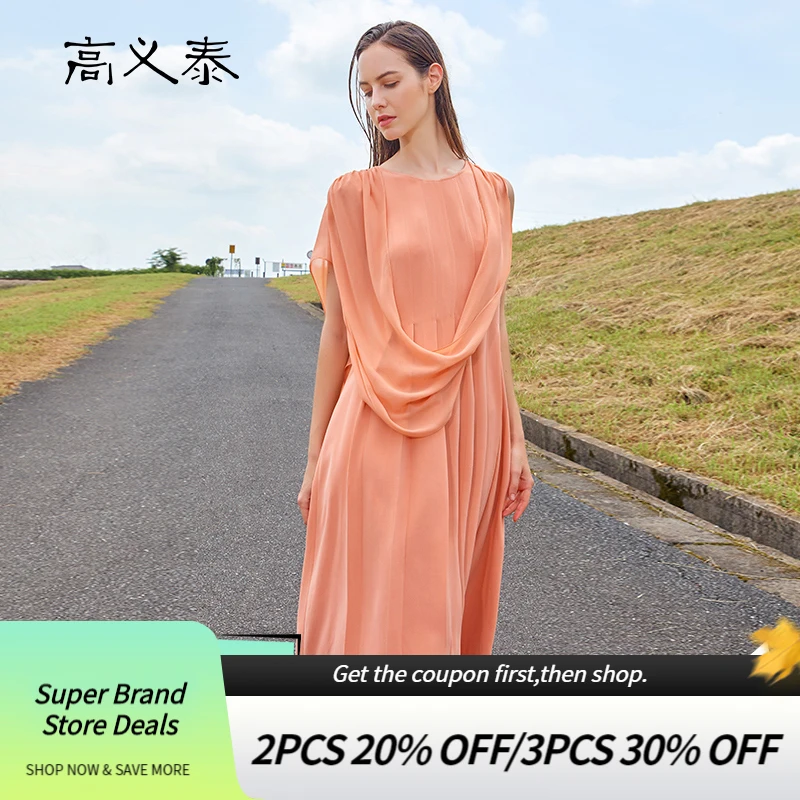 Love Streetwear Flying Short Sleeves Coral Red Silk Woman Party Dress Elegant Loose Pleated Maxi Dresses Summer Chic AY089
Love Streetwear Flying Short Sleeves Coral Red Silk Woman Party Dress Elegant Loose Pleated Maxi Dresses Summer Chic AY089